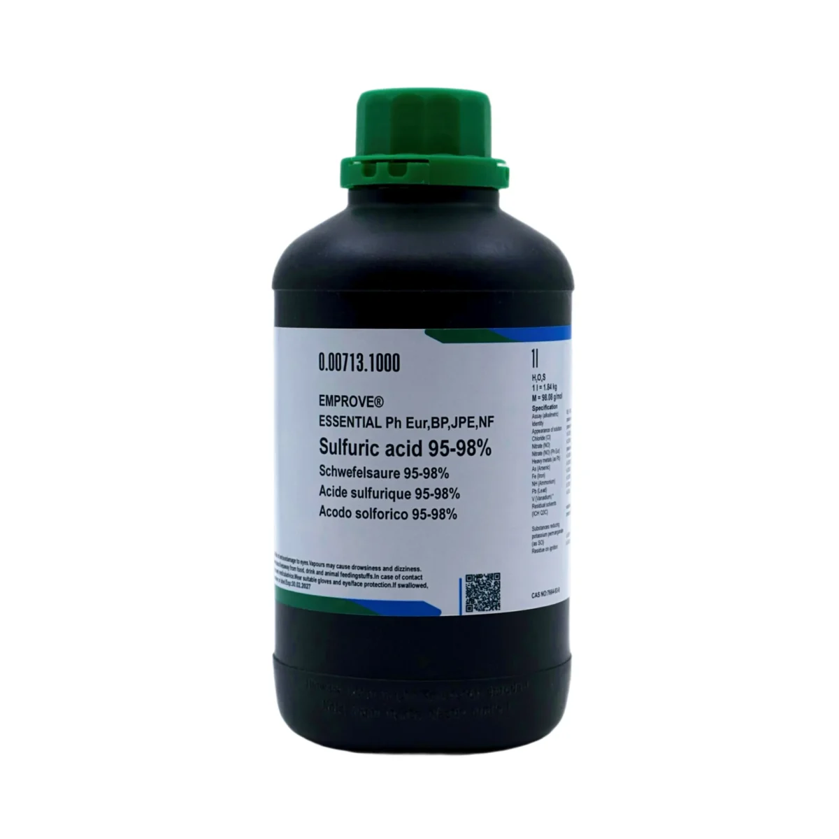 اسید سولفوریک ۹۵–۹۸٪ - گرید Laboratory - Image 2